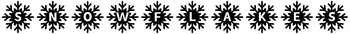 MF Snowflakes Font 1