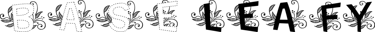 MTF Base Dash Leafy Font 1
