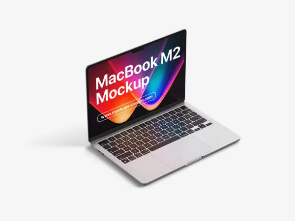 MacBook Air M2 Mockup in 5 Sights 1