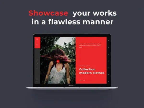 MacBook Air Opened in Top View Mockup 1