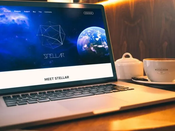 MacBook Pro and Coffee Cup Mockup 1