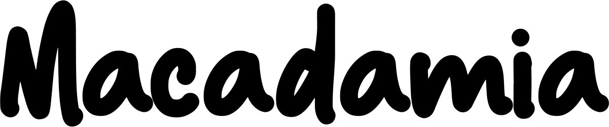 Macadamia Font 1