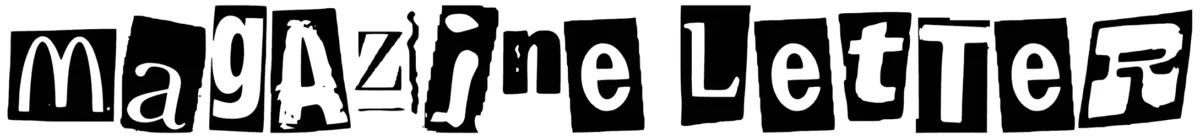 Magazine Letter Font 1