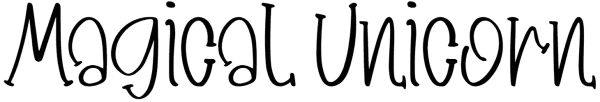 Magical Unicorn Font 1