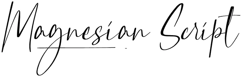 Magnesian Script Font 1