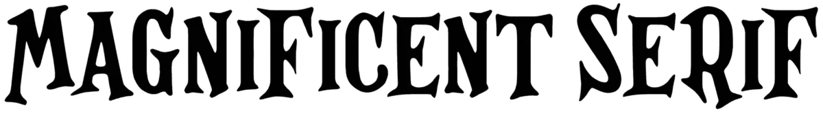 Magnificent Serif Font 1