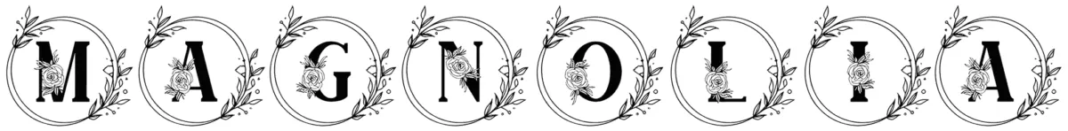 Magnolia Monogram Font 1