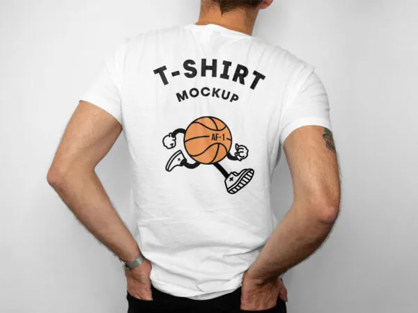 Male T Shirt Backside Mockup 1
