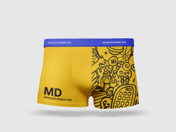 Male Underwear Mockup in Front View 1