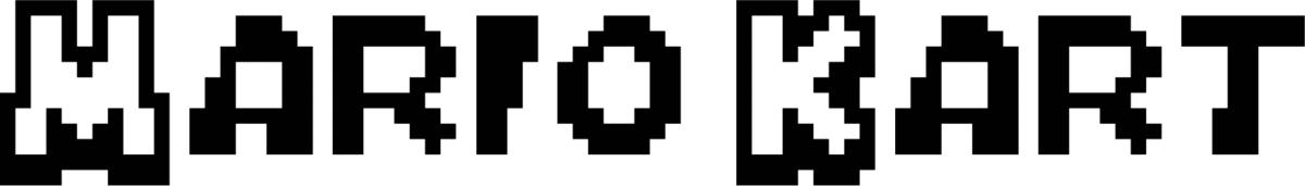 Mario Kart DS Font 1