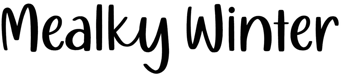 Mealky Winter Font 1
