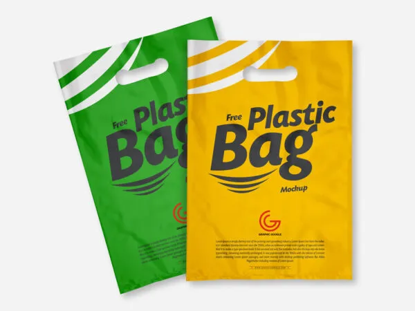 Medium Carrier Plastic Bags Mockup 1