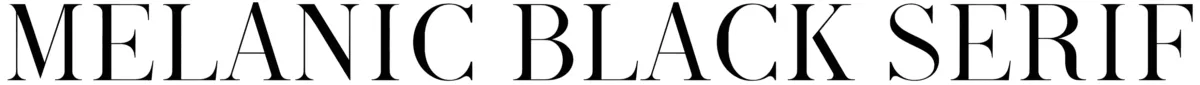 Melanic Black Serif Font 1