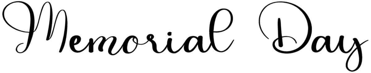 Memorial Day Font 1