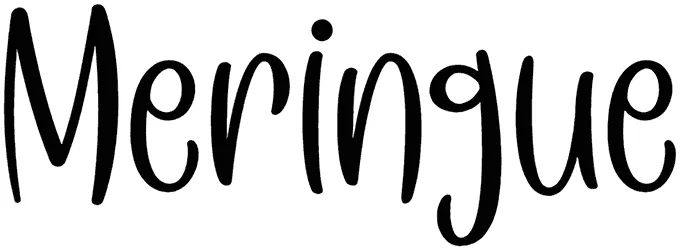 Meringue Font 1