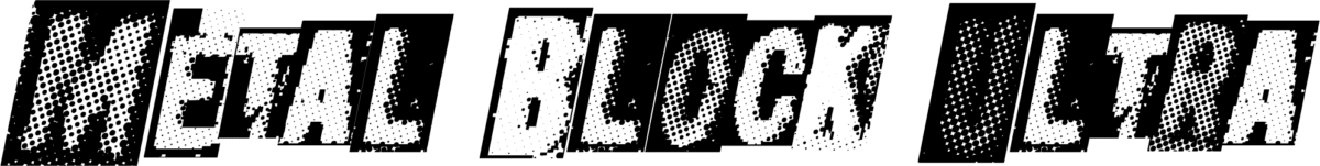 Metal Block Ultra Font 1