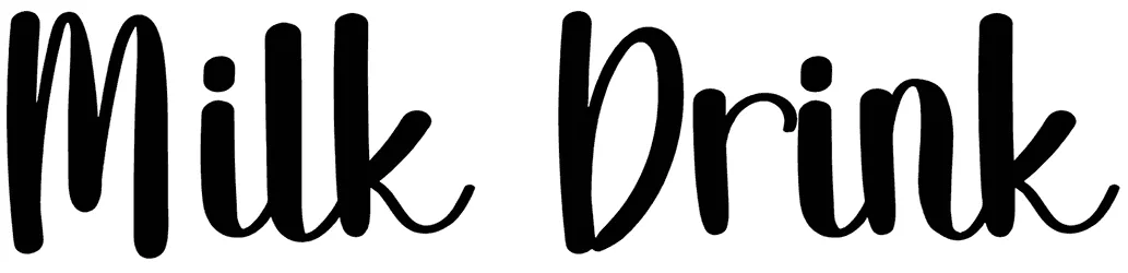 Milk Drink Font 1