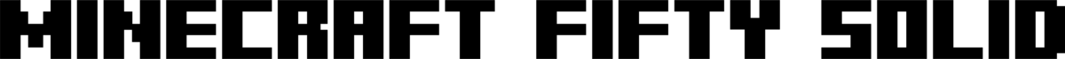 Minecraft Fifty Solid Font 1