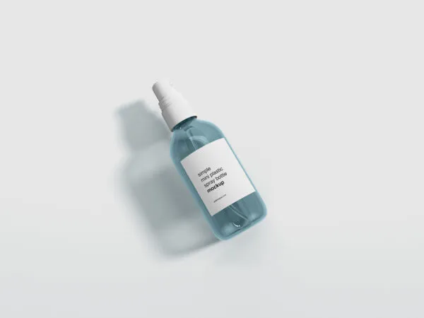 Mini Plastic Spray Bottle Mockup 1