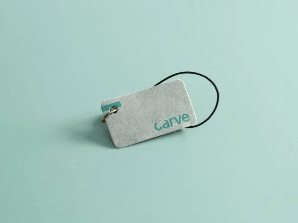 Mini Tag Mockup in Facing Sight 1