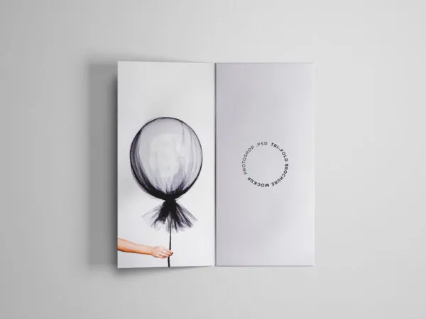 Minimal A4 Trifold Brochure Mockup 1