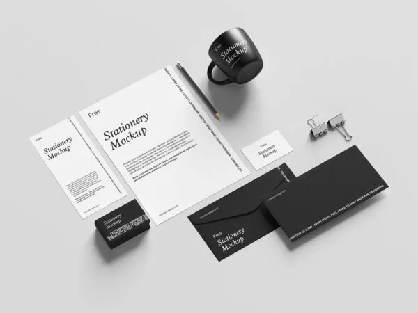 Minimal Branding Stationery Mockup 1