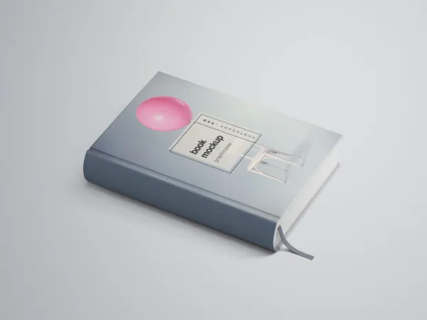 Minimal Hardcover Book Mockup 1