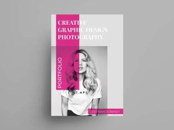 Minimal Neat Photo Portfolio Fashion Flyer Template 1