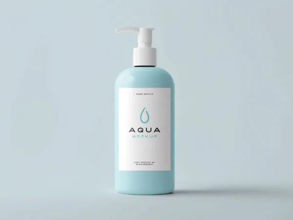 Minimal Pump Bottle Mockup 1