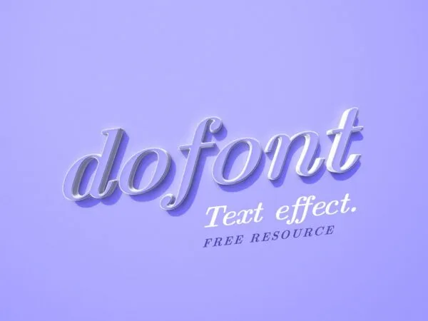 Minimal Purple Text Effect 1