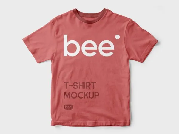 Minimal Round Neck T shirt Mockup 1