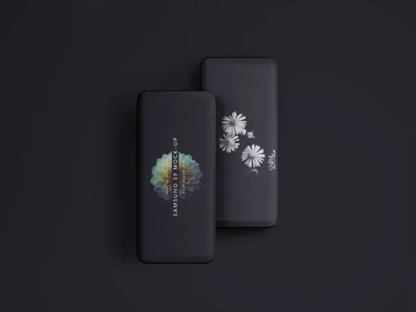 Minimal Samsung Galaxy S9 Clay Phone Mockup 1