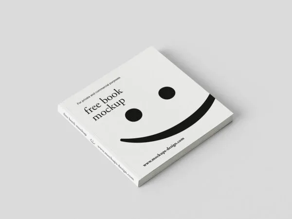 Minimal Square Book Mockup 1