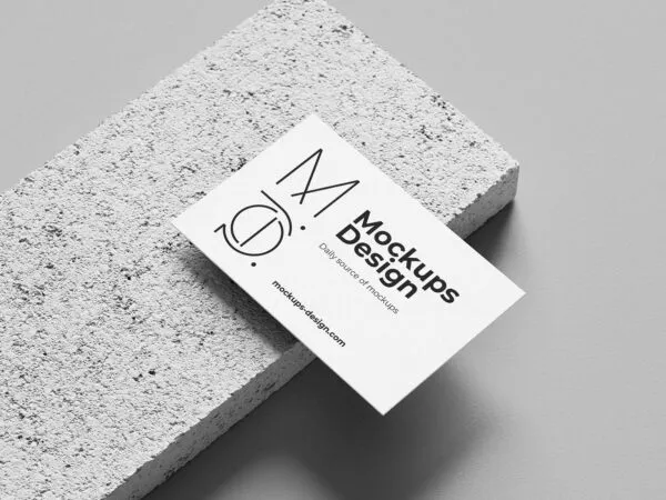 Minimalist Business Card Mockup Set 1