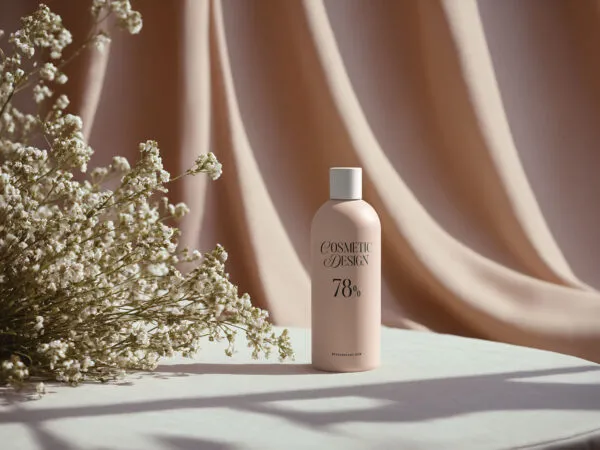 Minimalist Cosmetic Bottle Mockup 1