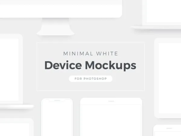 Minimalistic White Device Mockup for UI UX Projects 1