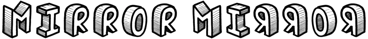 Mirror Mirror Font 1