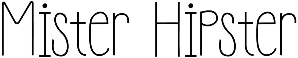 Mister Hipster Font 1