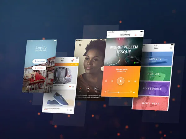 Mobile App Screens All Purpose Mockup 1