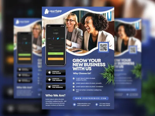 Mobile Application Promotion Flyer Template 1