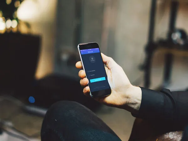 Mockup Displaying Realistic Smartphone in Hand 1