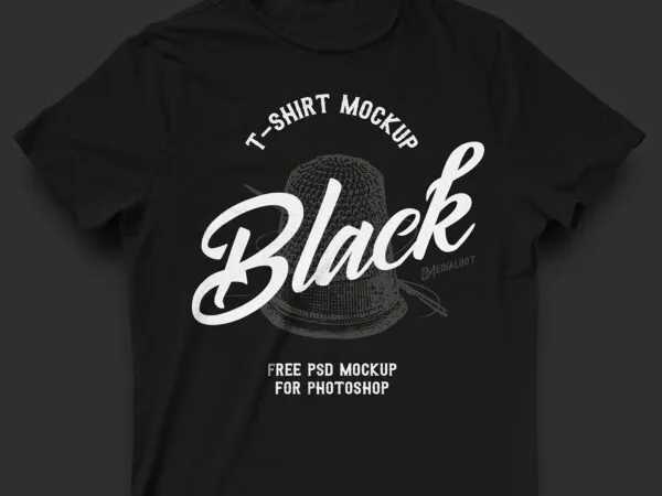 Mockup Displaying Top View of Round Neck T shirt 1