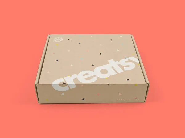 Mockup Featuring 2 Views of a Mailing Box 1