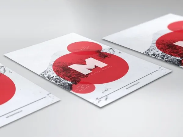 Mockup Featuring A5 Posters 1
