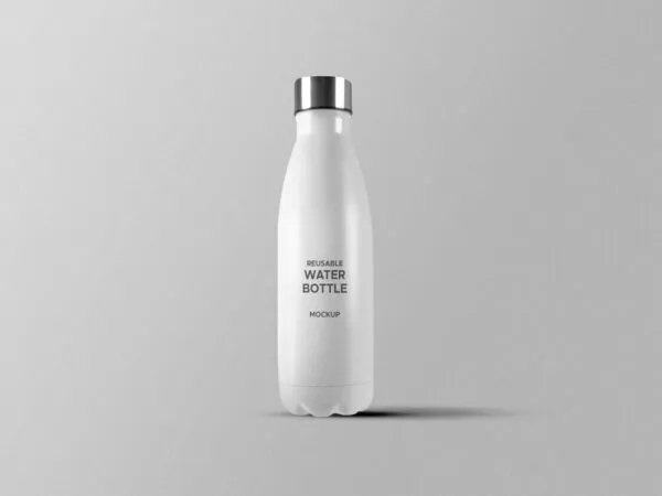 Mockup Featuring Front View of Reusable Water Bottle 1