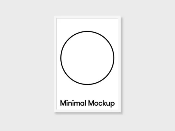 Mockup Featuring Minimal Poster Mockup 1