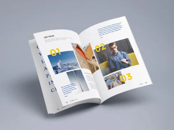 Mockup Featuring Photorealistic Gravity Defying Magazine 1