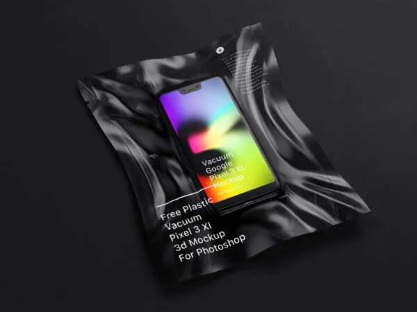 Mockup Featuring Pixel 3 Xl inside Vacuumed Plastic 1