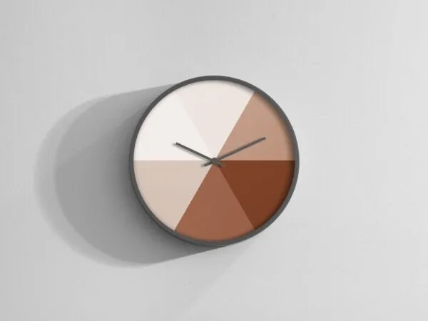 Mockup Featuring Round Clock on Wall 1