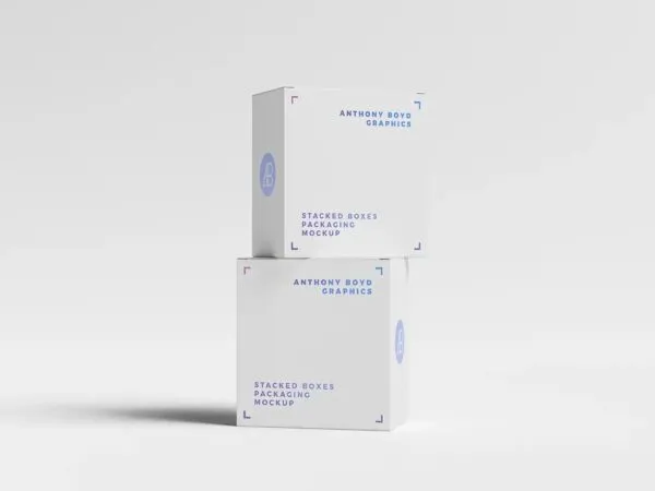 Mockup Featuring Stacked Packaging Boxes 1
